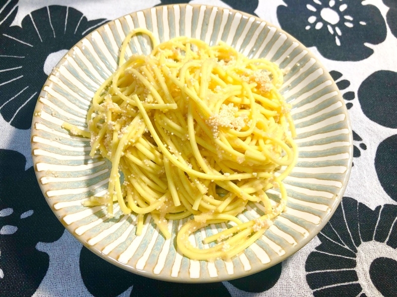 ハーフサイズのたらこスパゲッティを撮った写真