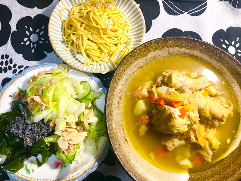 本日の夕食を撮った写真