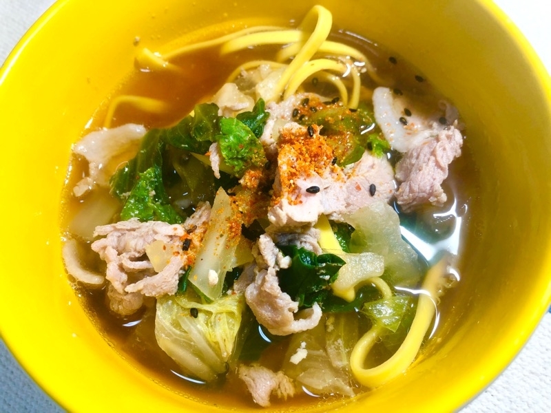 しゃぶしゃぶの低糖質〆麺