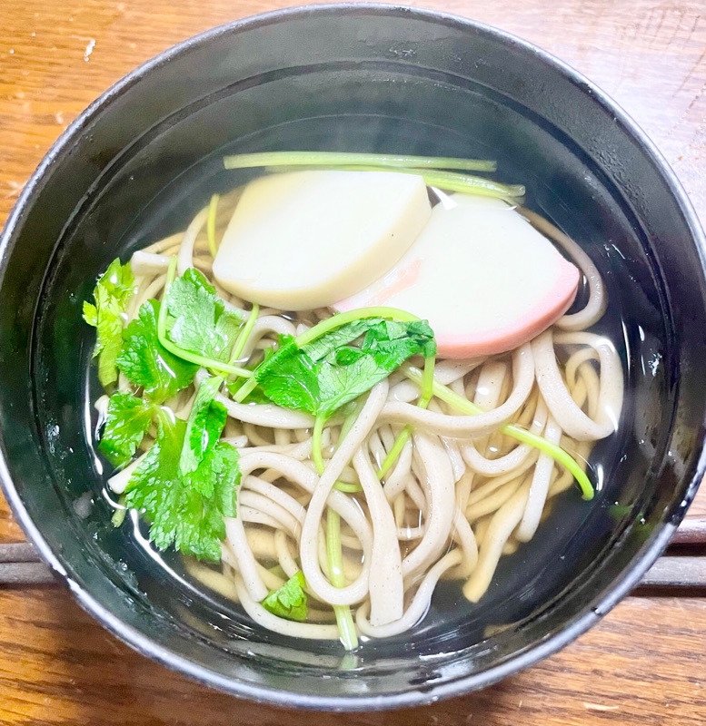 年越しそばを撮った写真