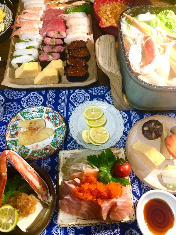 お正月２日目の食卓を撮った写真