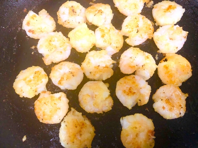 エビを焼いて撮った写真