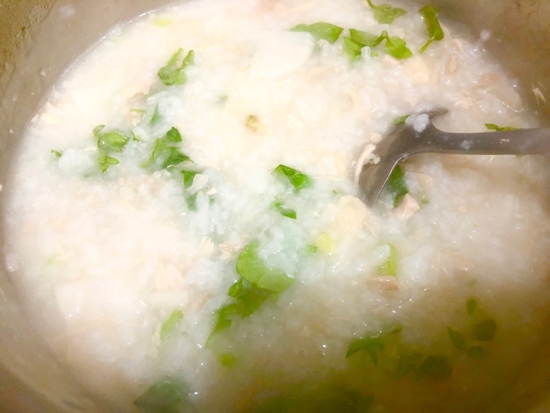 七草鶏がゆを撮った写真