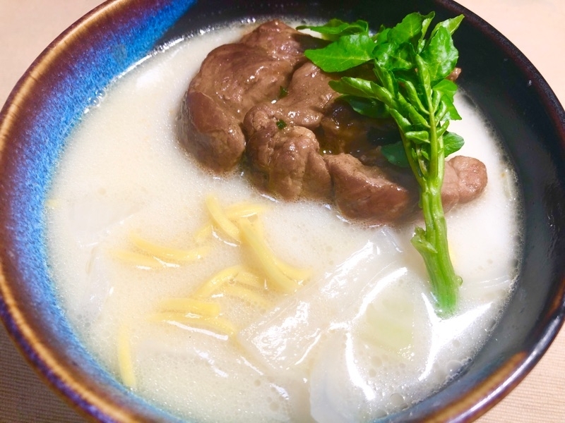 低糖質鶏白湯ラーメンを撮った写真