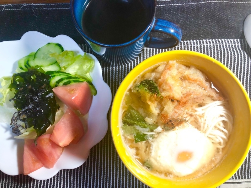 昼食をとった写真