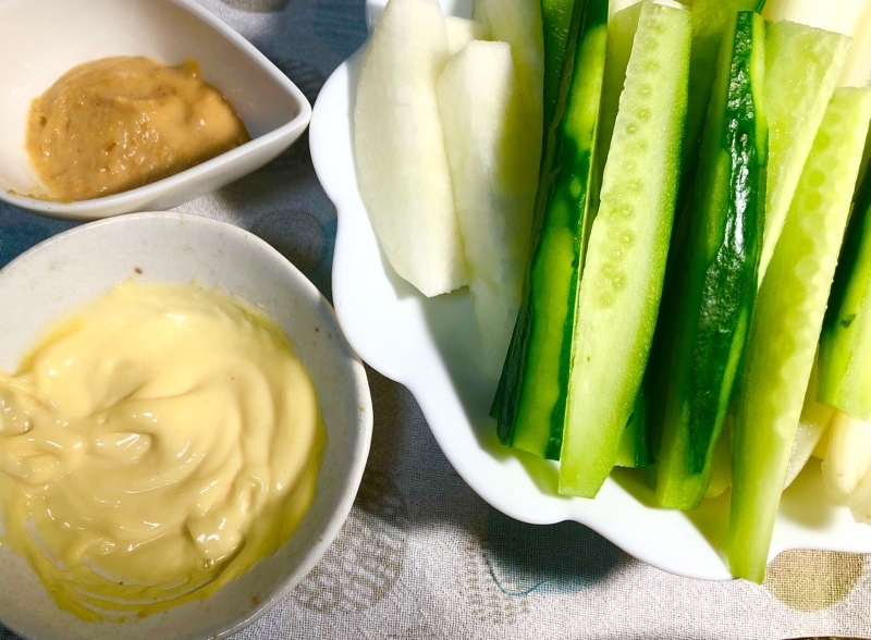 野菜スティックを撮った写真
