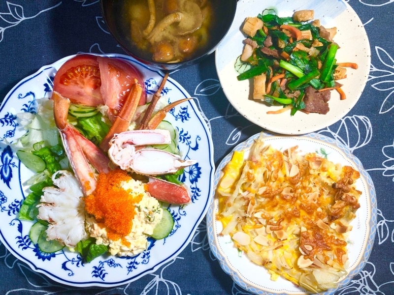 本日の夕食を撮った写真