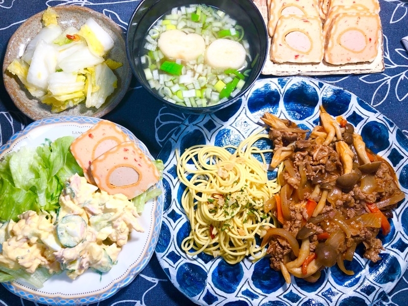 本日の夕食を撮った写真