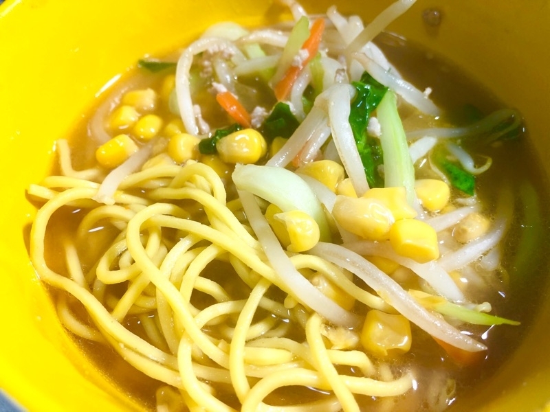低糖質味噌ラーメンを撮った写真