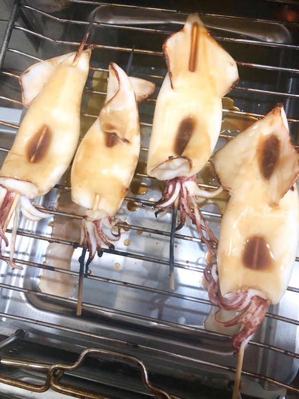 低糖質イカの丸焼きを撮った写真