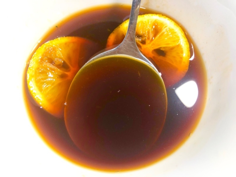 手作りポン酢を撮った写真