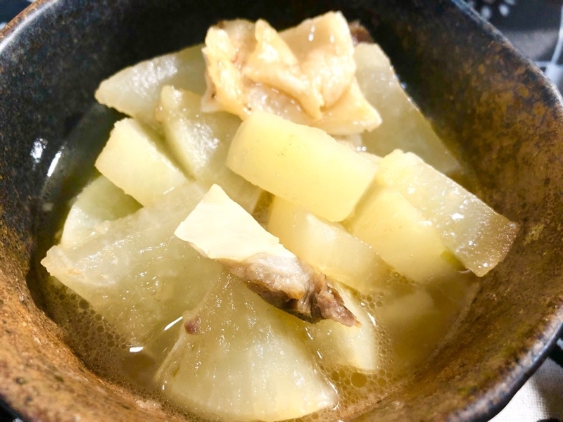 大根と牛すじの煮物を撮った写真