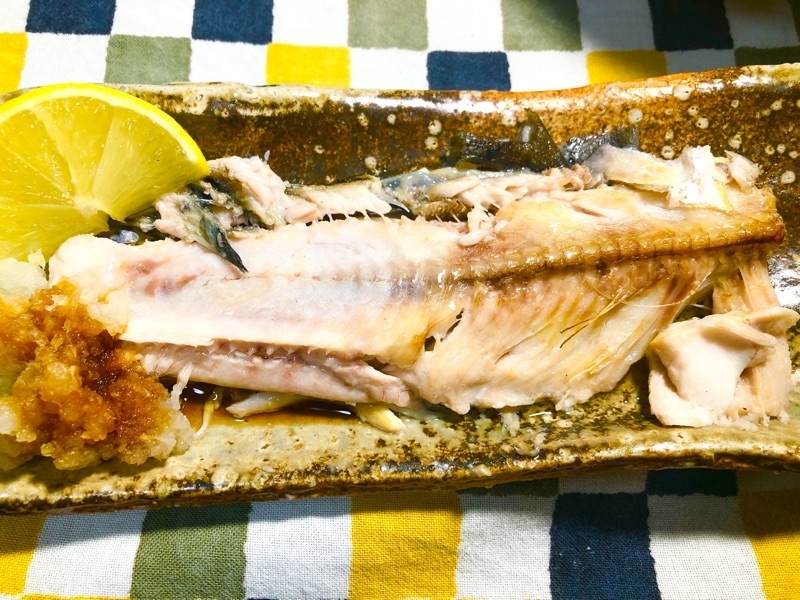 生ホッケの塩焼きを撮った写真