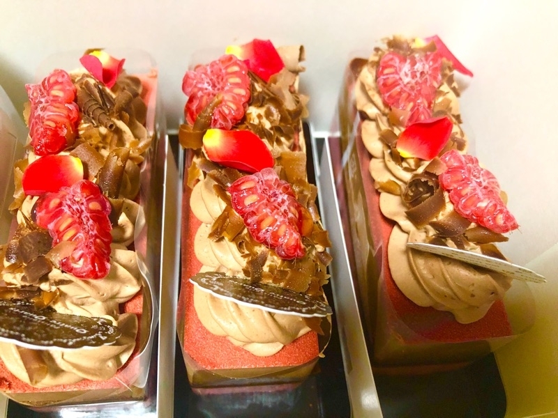 ラズベリーチョコムースケーキを撮った写真