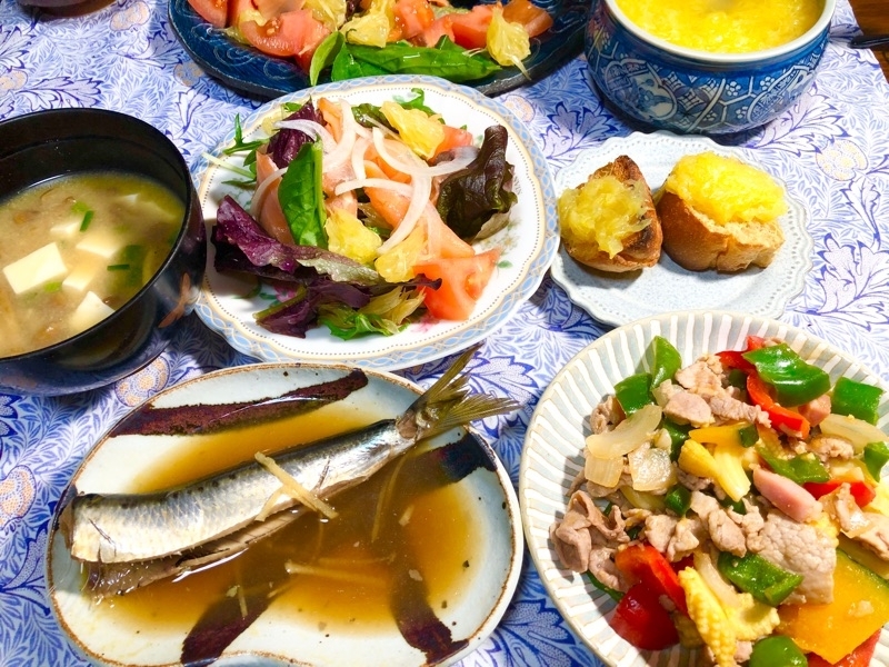 本日の夕食を撮った写真