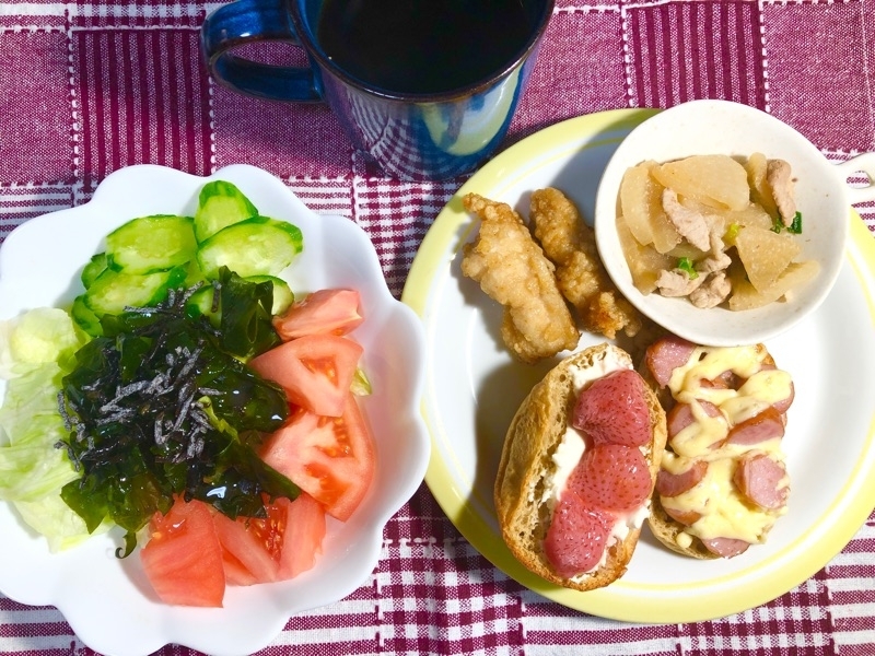 昼食を撮った写真