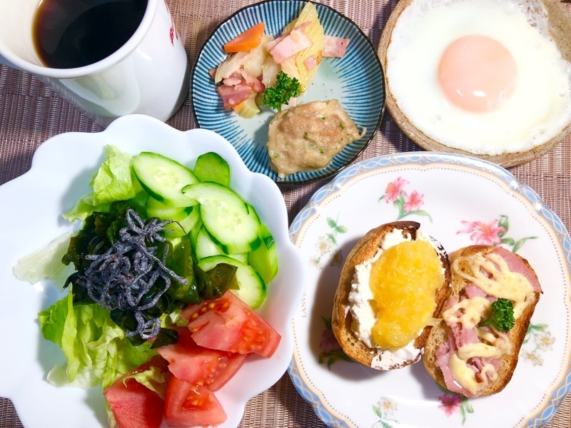 ブランパントーストの昼食を撮った写真