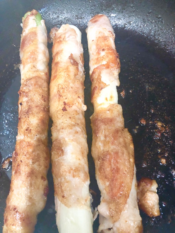 ネギの肉巻きを撮った写真