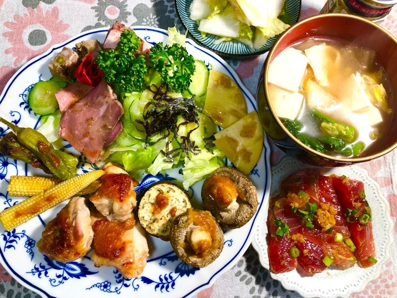 本日の夕食を撮った写真