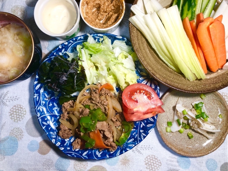 本日の夕食を撮った写真