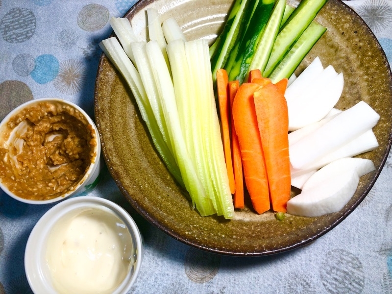 野菜スティックを撮った写真