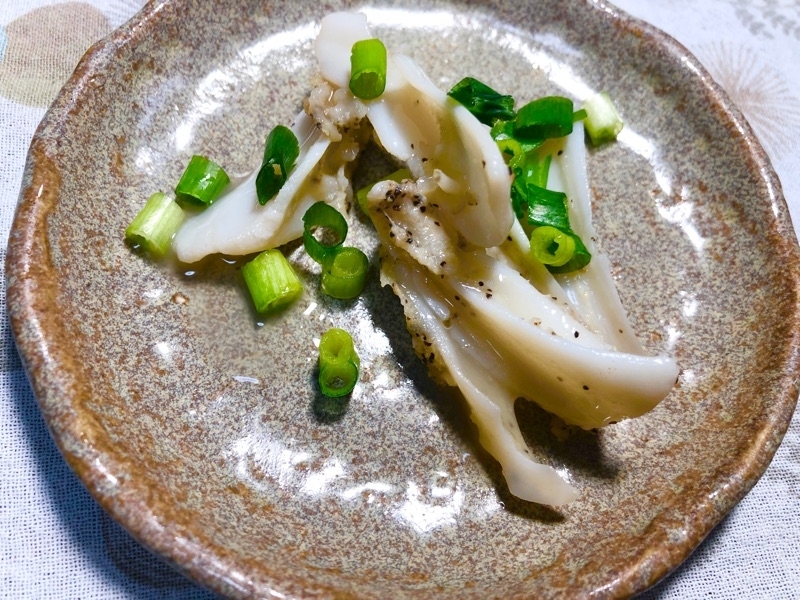 ヤゲン軟骨炒めを撮った写真