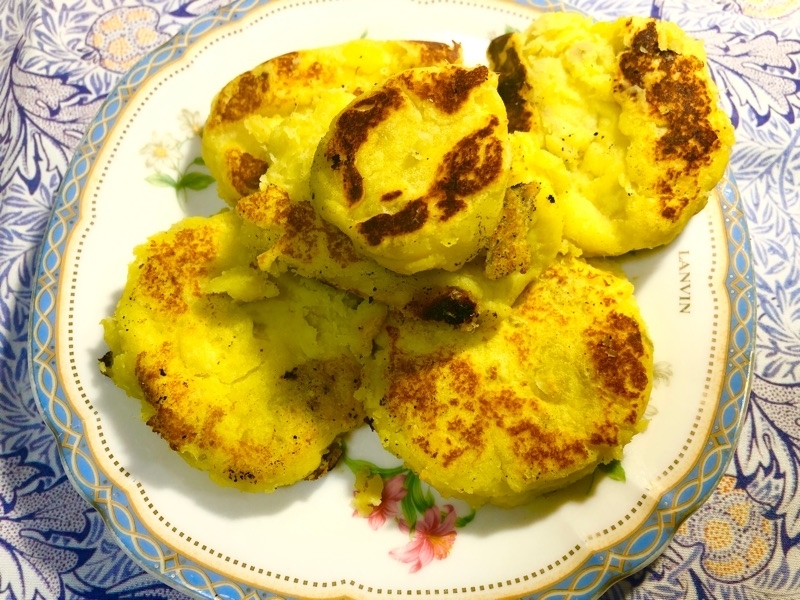 フライパン焼きのスイートポテトを撮った写真