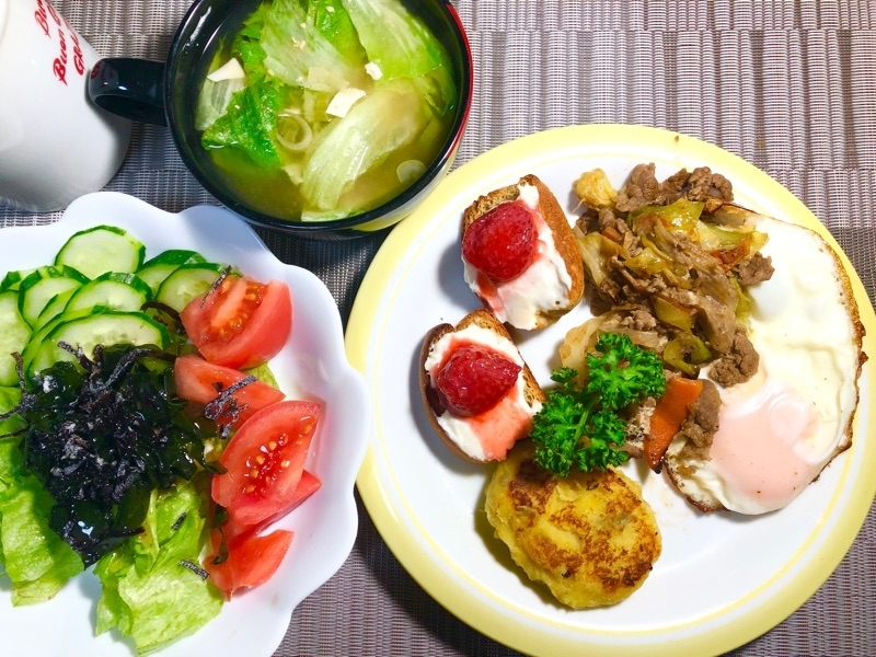 昼食を撮った写真