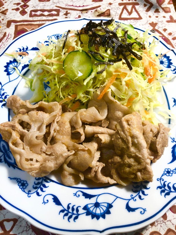 低糖質しょうが焼きを撮った写真