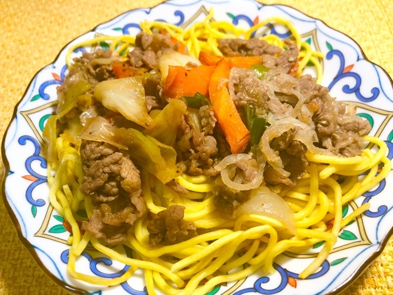 低糖質焼き麺のチャプチェのせを撮った写真