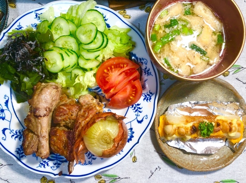 本日の夕食を撮った写真