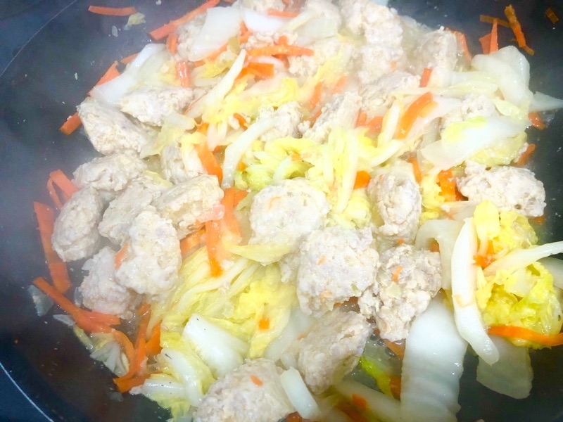 つくねと白菜の中華煮込みを撮った写真