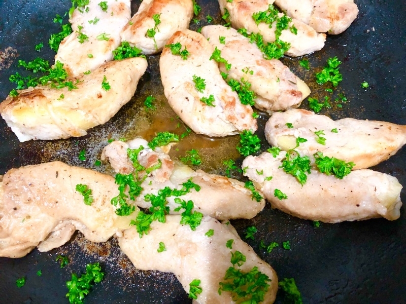 リンゴの肉巻きソテーを撮った写真