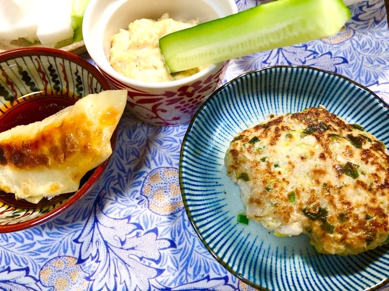 野菜スティックとシラスのディップを撮った写真