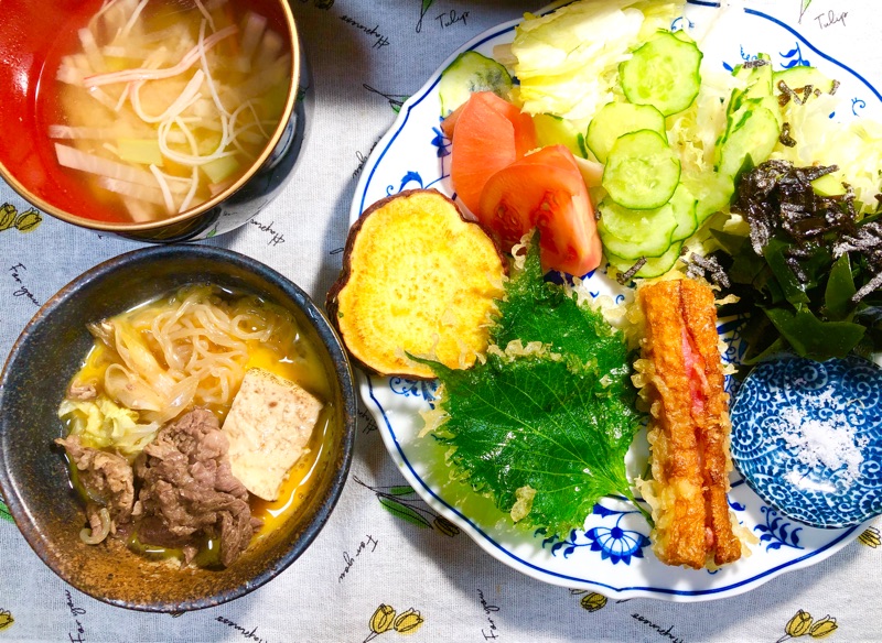 本日の夕食を撮った写真