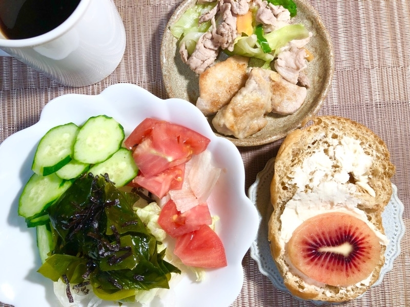 ブランパンの昼食を撮った写真