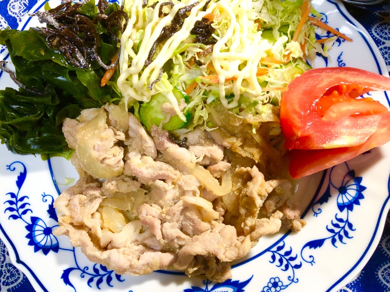 しょうが焼きを撮った写真