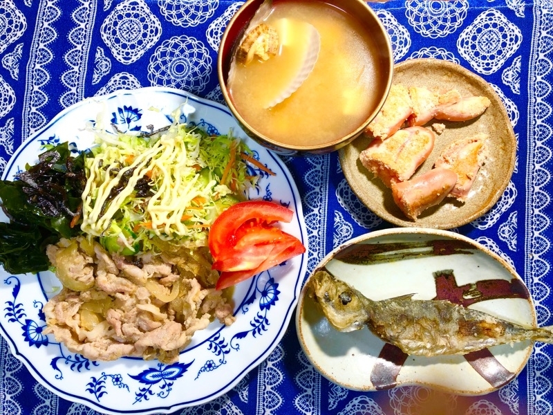 夕食を撮った写真