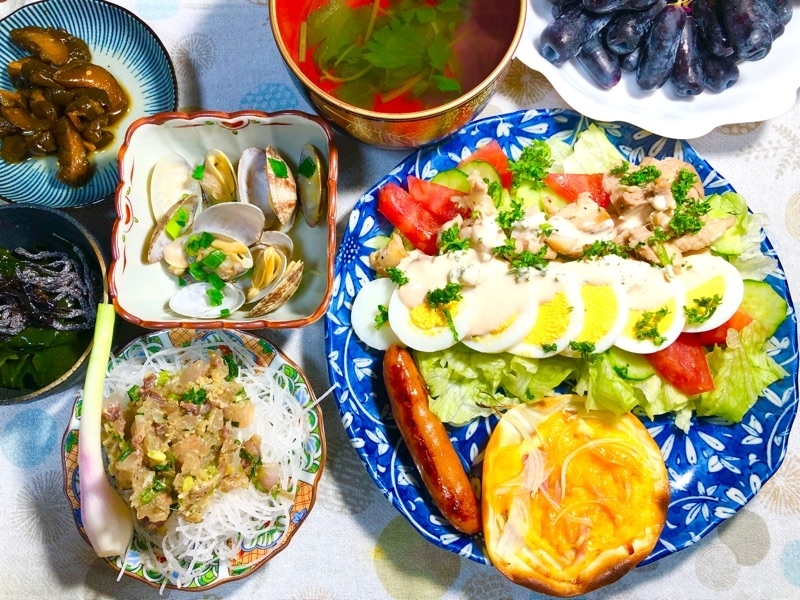本日の夕食を撮った写真