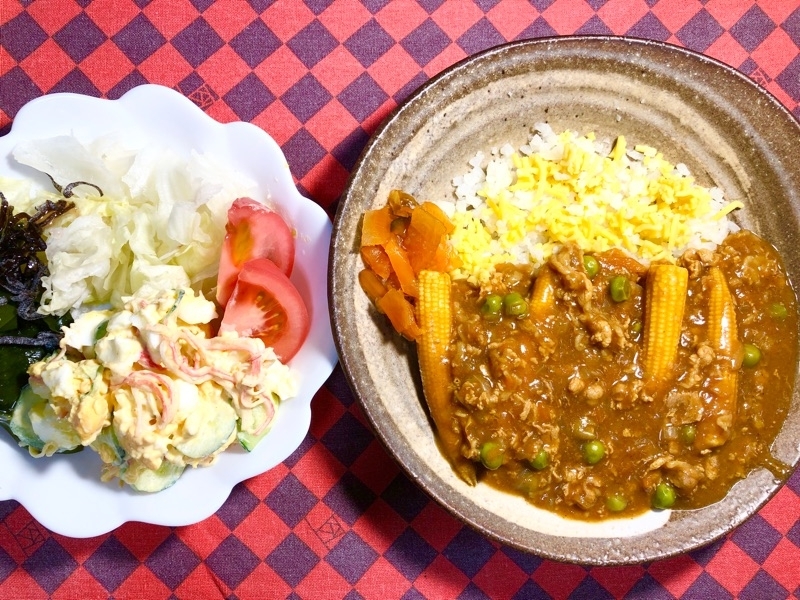 本日の夕食を撮った写真