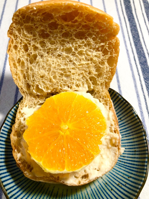 ブランパンのオレンジサンドを撮った写真