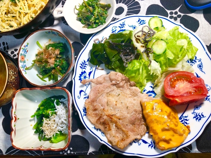 本日の夕食を撮った写真