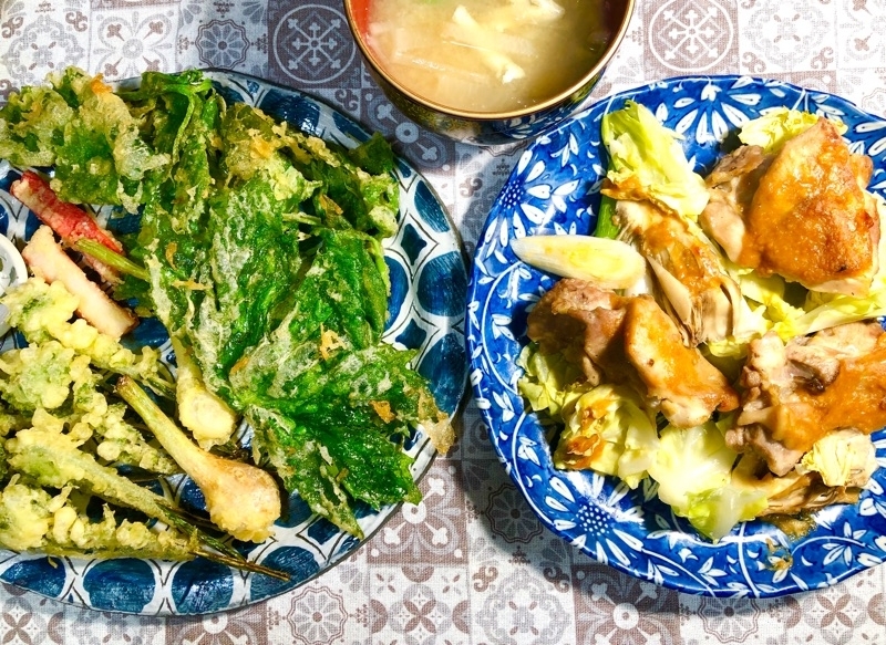 本日の夕食を撮った写真