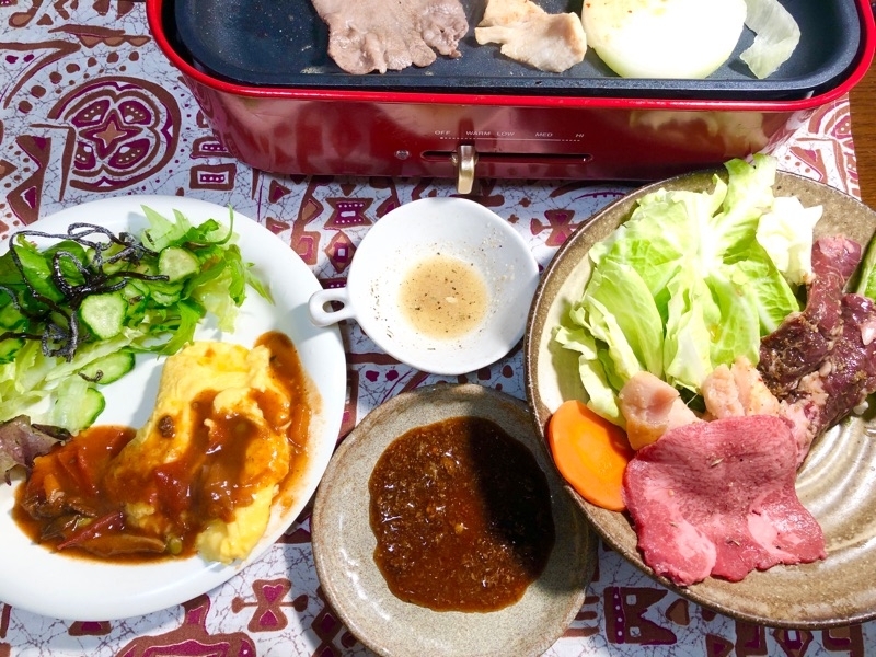 本日の夕食を撮った写真