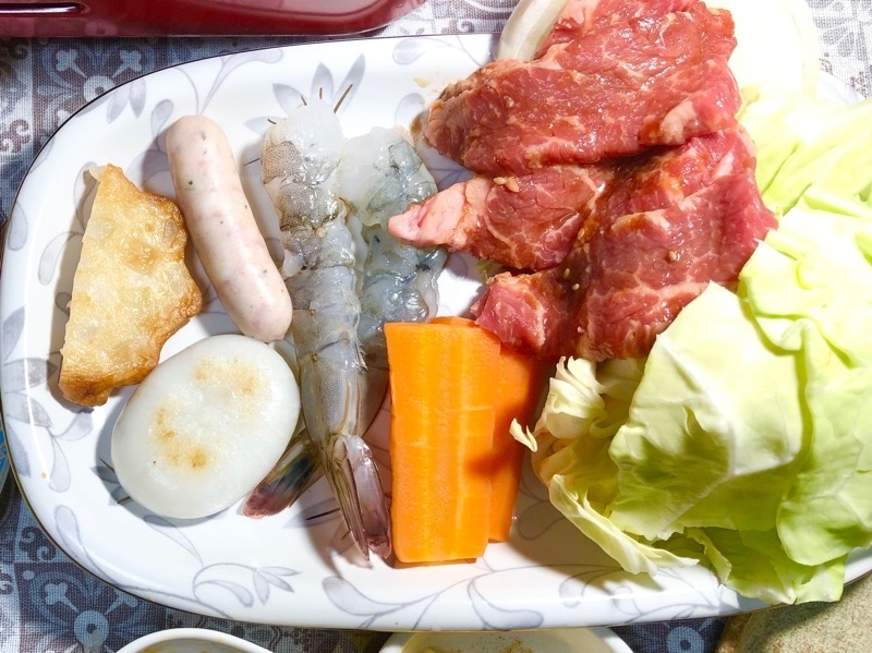 何でも焼きの食材を撮った写真