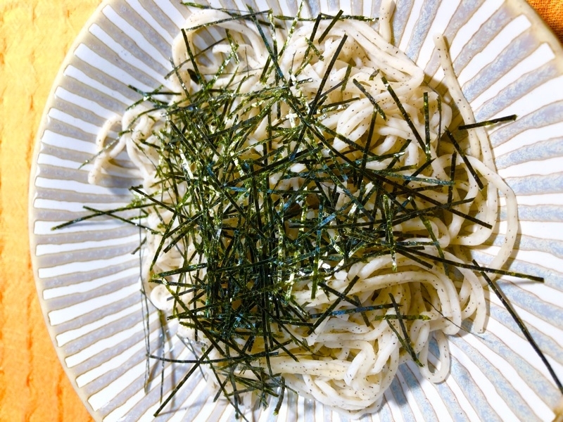 低糖質ざるそばを撮った写真