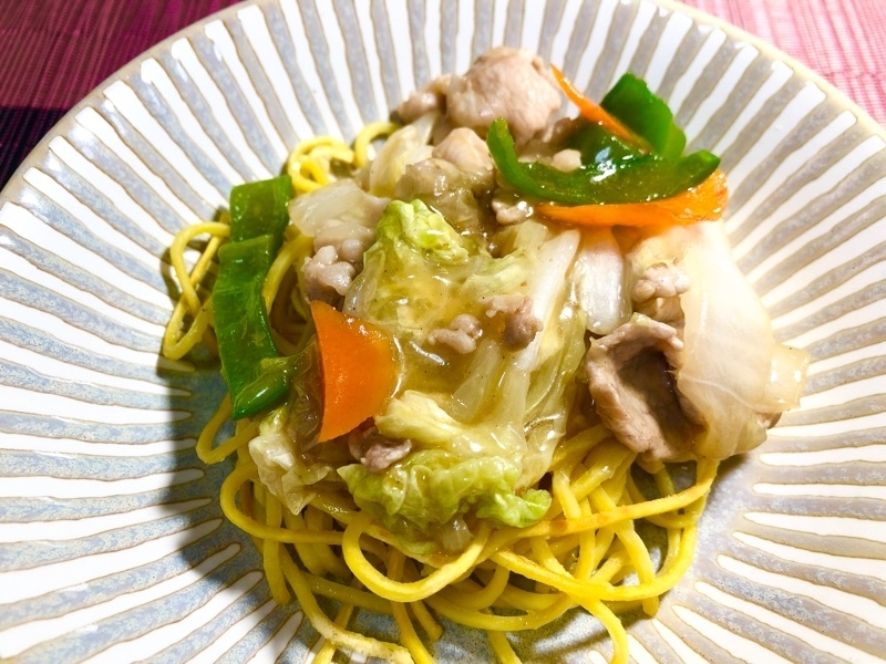 低糖質あんかけ焼きそばを撮った写真