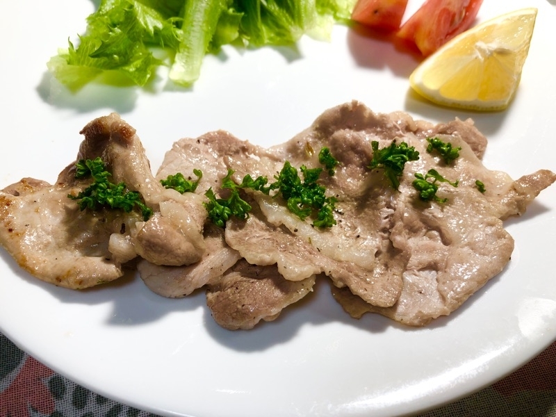 豚ロースの塩焼きを撮った写真