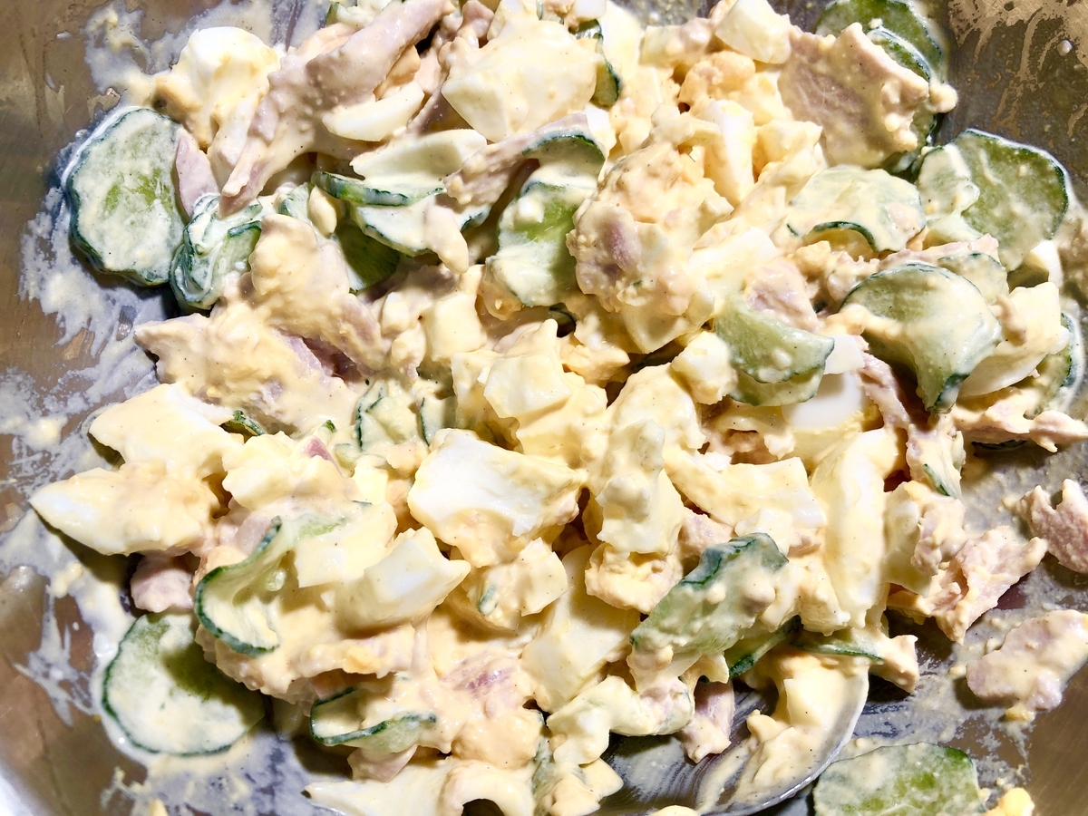 卵サラダを撮った写真