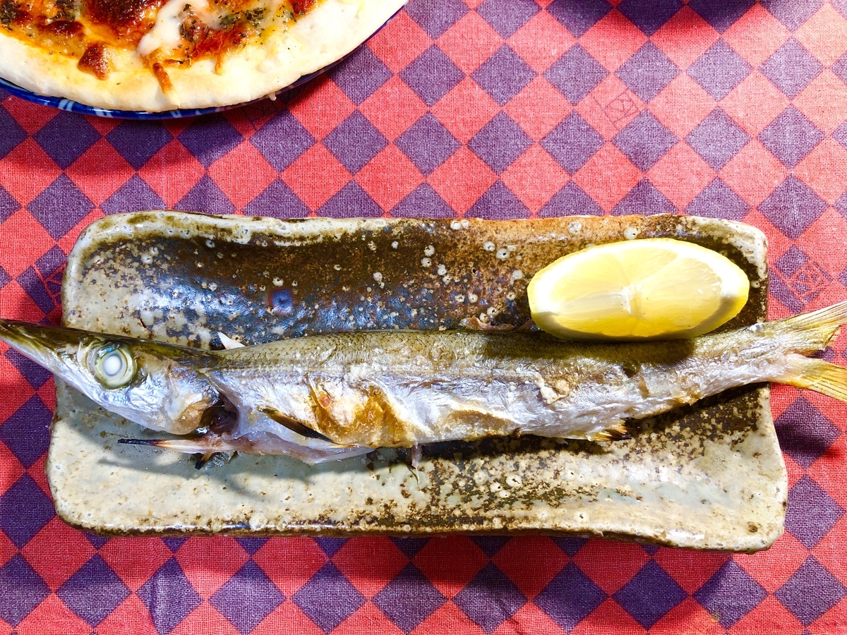 カマスの塩焼きを撮った写真